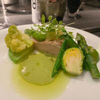 Élan - 寒ブリ グリーン色の野菜 グリーンマスタード 水晶分担