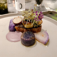 Élan - 松坂牛ランボソA5黒毛和牛 紫色の野菜 黒トリュフ（フォアグラ追加+900円）