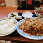 日高屋 - バクダン炒め定食￥700