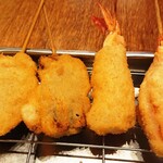 串かつ でんがな パークタワー新川崎店 - 上州もち豚バラ＆エビフライ