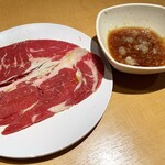 Yakiniku Kingu - 鬼ポンで食べる大判上ロース