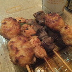 鳥ひで - テイクアウト（ねぎ間、つくね、レバ）