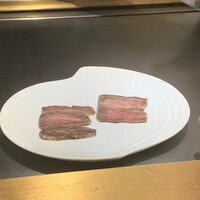 鉄板焼 赤坂 - 和牛のかぶり