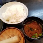 とんかつあさくら - ライス・赤だし