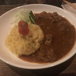 K-house - 軟骨ソーキカレー(ご飯半分q¥700