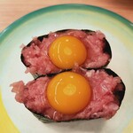 すし江戸 - うずら鉄火