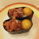 すし江戸 - サーモンユッケ