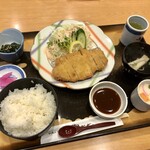 豊かわ - 料理写真:トンカツ定食 ９５０円（税別）