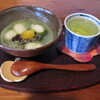 民 - 料理写真:白玉抹茶ぜんざいとお茶のセット 600円(税込660円)　(2020.8)