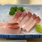 峰 - 氷見産ぶりの刺身