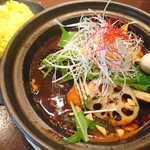タイガーカレー - プルプル牛筋野菜カレー(スタミナスープ)(1760円)