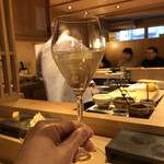 ミュスカデ 白グラス¥1200×2