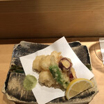 三宿の寿司 えん - タコの天ぷら