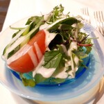 ⚫サラダ　フレンチドレッシングが美味