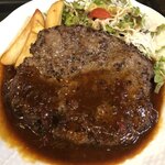 おきらく食堂 - ハンバーグ