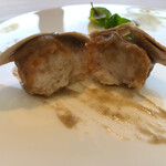 海to里 - 揚げ進丈はこんな感じですー。ふわふわで美味しかった♡