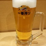 そば処 呑み処 つつみ - 生ビール