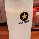 もつ焼き 丸松 - 良く溶かさないと後半濃い目になる