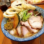 らーめん森や。 - かぶそば-しょうゆ味やまつ辻田の柚子七味Ver.-車麩＆チャーシュー増し