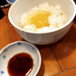 らーめん森や。 - カリフリ農場の初卵かけごはんwith三ツ星醤油