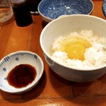 らーめん森や。 - カリフリ農場の初卵かけごはんwith三ツ星醤油