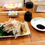 らーめん森や。 - お浸し3店盛り-小松菜・チンゲン菜・ホウレン草-