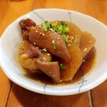 らーめん森や。 - 大根と黒富士鶏の煮もの