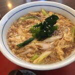 さか本 そば店 - ネギの卵とじ蕎麦