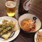 さか本 そば店 - ちくわ天と数の子