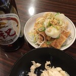 さか本 そば店 - 揚げを焼いたやつ。
