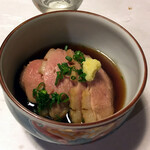 酒肴 新屋敷 - 鴨とセリのおひたし