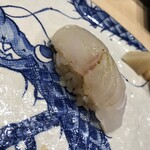 鮨旬美西川 - 平目昆布締め　縁側仕込み