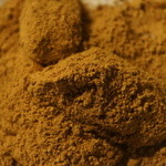 腰掛庵 - わらび餅を盛り付けました。