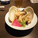 Hatagoya - 活北寄刺（早得半額）　360円