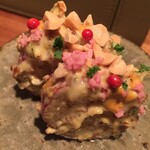 オオクサ - いつもの薩摩芋のポテトサラダ　ピンクペッパーが旨いんです