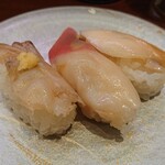 Heiroku Sushi - 貝三昧(とり貝、北海道産 蒸しほっき貝、あわび)