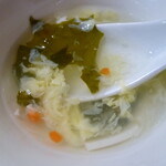 Taiwan Ryouri Fuku Tei - 玉子とお豆腐とかのスープ。味があんまりなくっておいしい