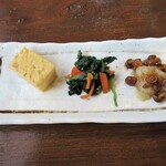 お通し的なおかず3品
