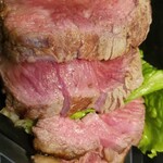 タックルステーキ - 肉部分