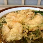 そばの神田 東一屋 - えびに着目する。