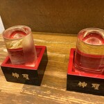 庶民 - 2020/9/26　日本酒「神聖」冷酒と常温