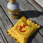 龍馬の浜茶屋 - あいすくりん最中＆馬路村ゆずサイダー