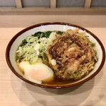 そばの神田 東一屋 - アサソバビンボー！　
      朝そば＋ゲソかき揚げ！