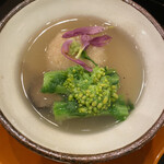 IKOI japanesecuisine - 芋まんじゅう　菜の花の苦味いい