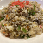 実川食堂 - 全然ミニチャーハンじゃないボリューム有り。