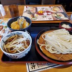 Kyuubee Ya - 肉汁つけうどんミニ野菜天丼ランチ690円+消費税