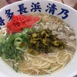 Hakata ganso nagahamaramen seino - 辛子高菜もトッピング