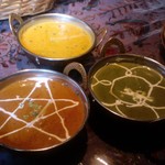 インド・ネパール料理　ナンカレーハウス - チキンカレー・ほうれん草チキンカレー・豆のカレー