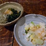 でんでん - 白菜漬け物、酢の物