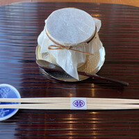 隨縁亭 ホテルモントレ グラスミア大阪 - 先附　帆立と翡翠茄子 湯葉と春菊摺流し